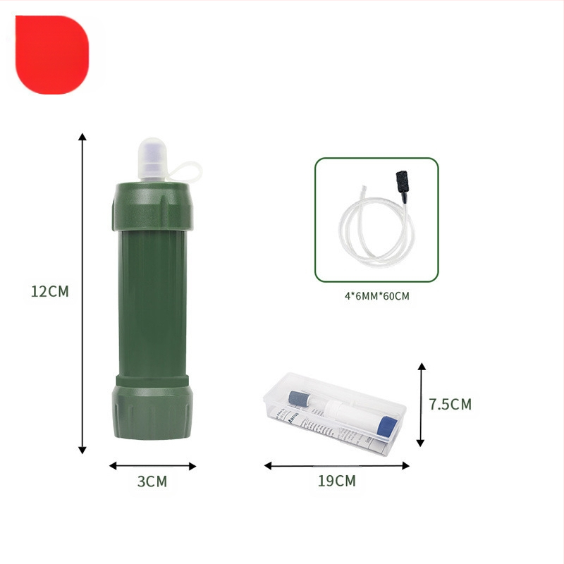 Välistingimustes kasutatav avariiveefilter kaasaskantav elu otsene joogivee puhastamine õlekõrs telkimine ellujäämisvälja joogiveefilter