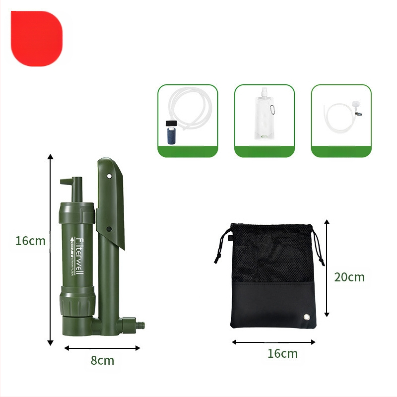 Välistingimustes kasutatav avariiveefilter kaasaskantav elu otsene joogivee puhastamine õlekõrs telkimine ellujäämisvälja joogiveefilter