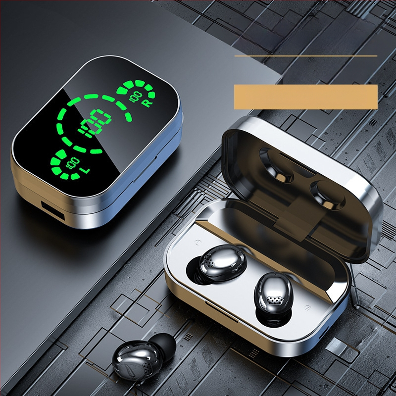 Трансгранични експлозии огледален дигитален дисплей YD03 безжични Bluetooth слушалки tws в ушите с висока мощност YD04 Bluetooth слушалки