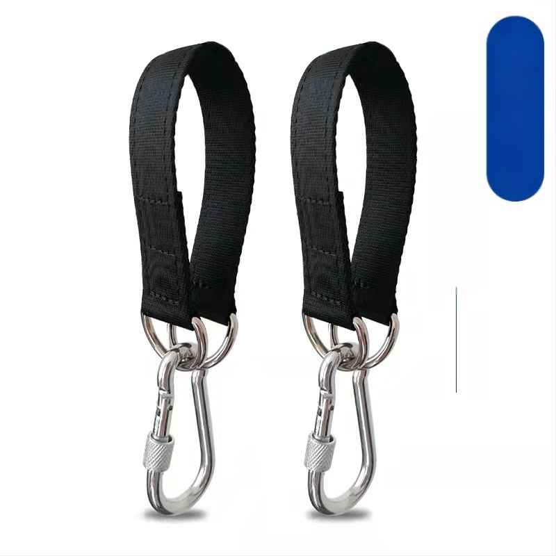 Удължител за хоризонтална щанга с пружинна кука за открито, алпинизъм и скално катерене, многофункционална връзка с вътрешен двор