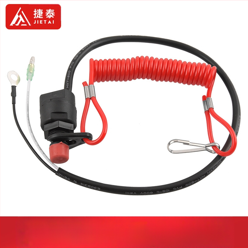 Motorcsónak Hajó Külmotor Lángkikapcsoló Kapcsoló Biztonsági Húzózsinórral ATV Lángkikapcsoló Készülék Kapcsolóval