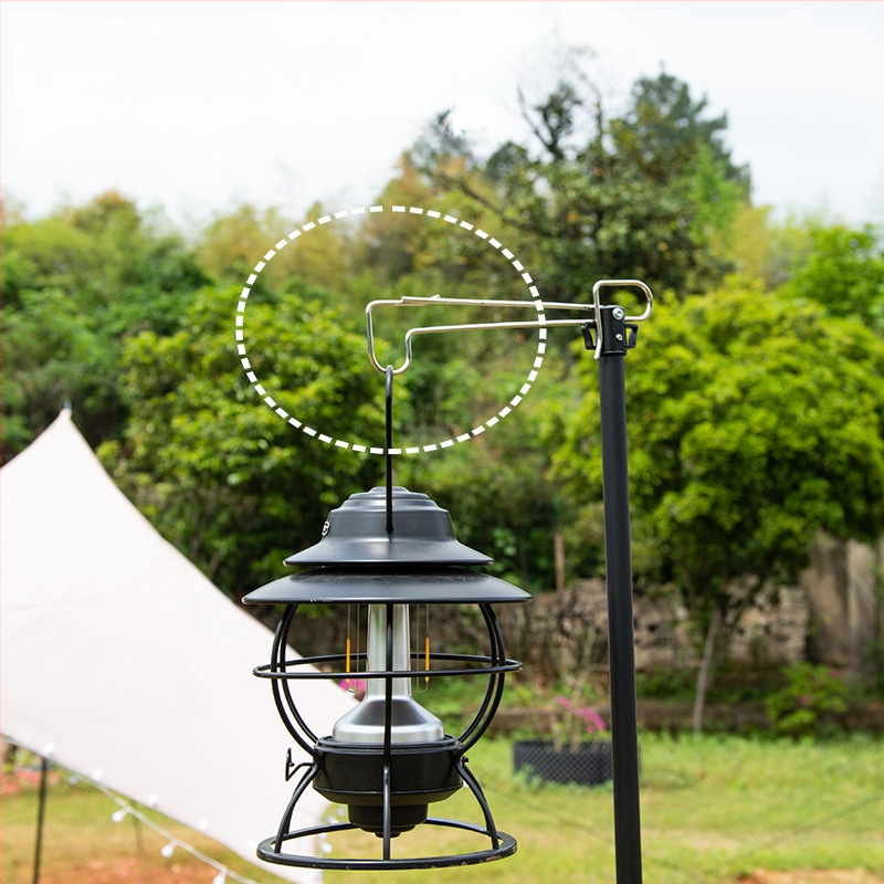 2,1 m välistingimustes kasutatav telkimisvalgusti alus, kokkupandav, reguleeritav telkimisvalgusti post, topeltkonksuga riputus, mobiilne telkimisstatiiv