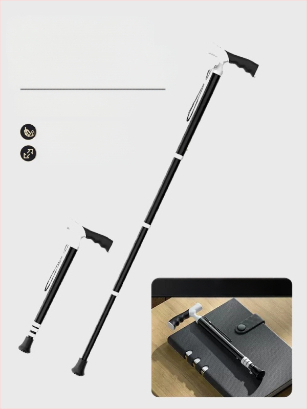 Itin lengvas nešiojamas teleskopinis ramentas, neslystantis medicininis ramentas, reguliuojamas dvigubos paskirties alpinizmo lazda pagyvenusiems žmonėms