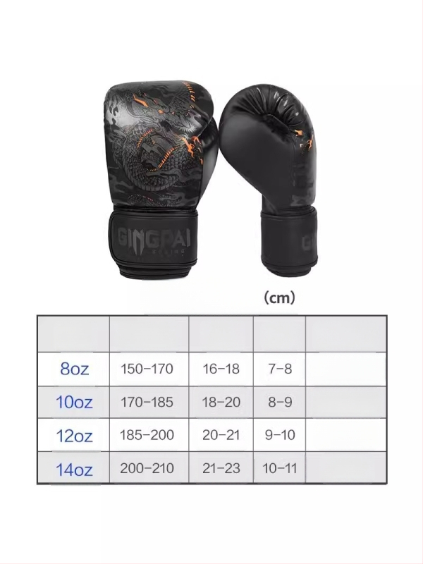 14oz täiskasvanute poksikindad professionaalsed poksikindad poistele ja tüdrukutele Sanda Muay Thai praktiline treening liivakott paks