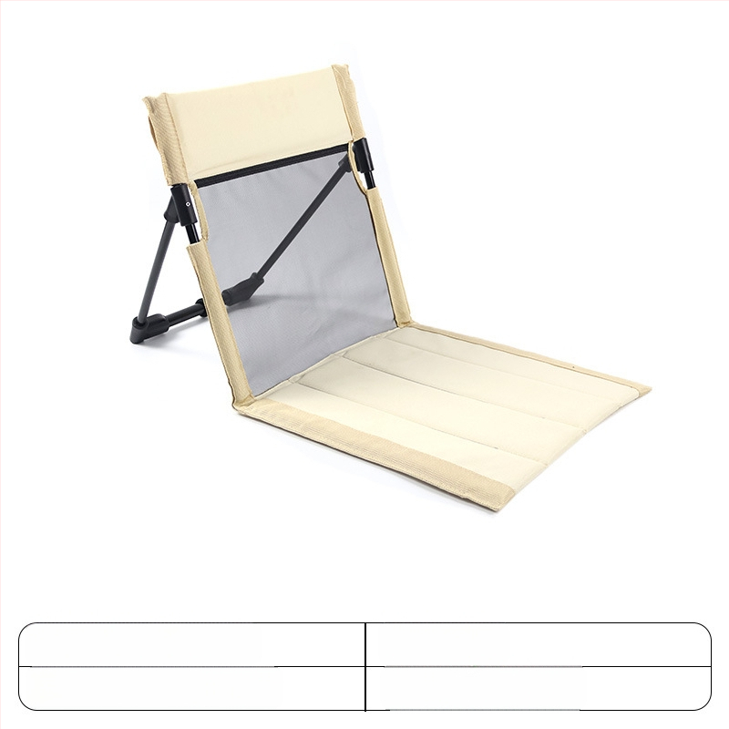 Външен къмпинг възглавница за гръб, обикновен плажен стол, преносим тревен стол, многофункционален сгъваем издръжлив стол за отдих