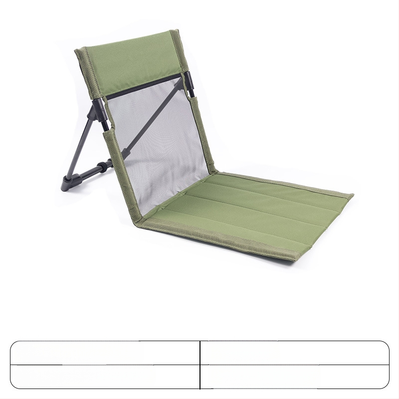 Външен къмпинг възглавница за гръб, обикновен плажен стол, преносим тревен стол, многофункционален сгъваем издръжлив стол за отдих