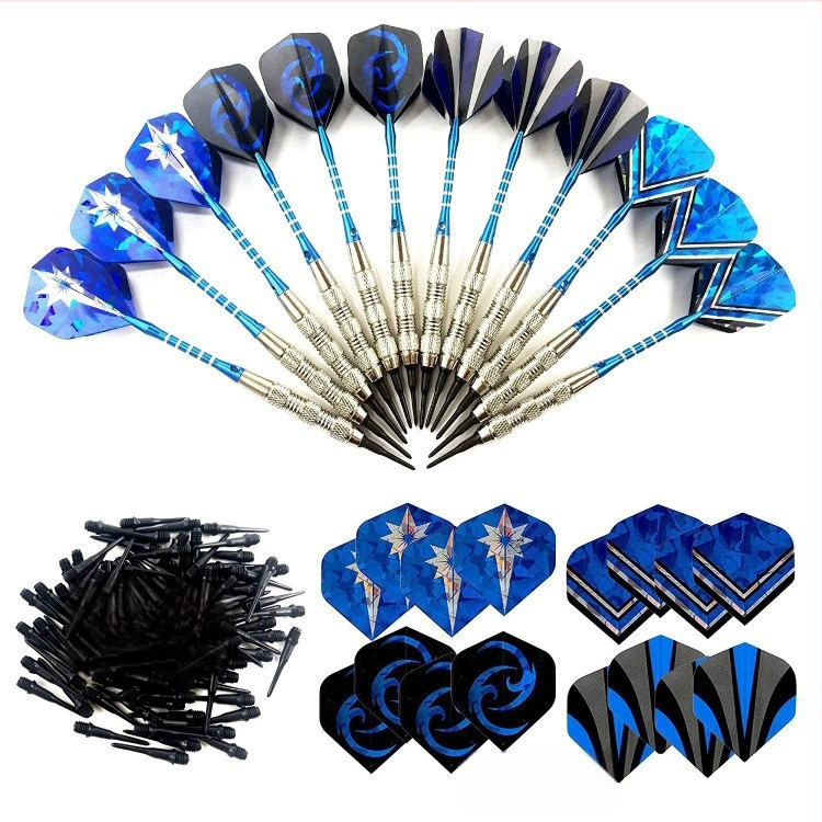 18g никел, защитни меки стрелички от алуминиева сплав, стрелички с пръчка, пластмасови стрелички с 120 глави