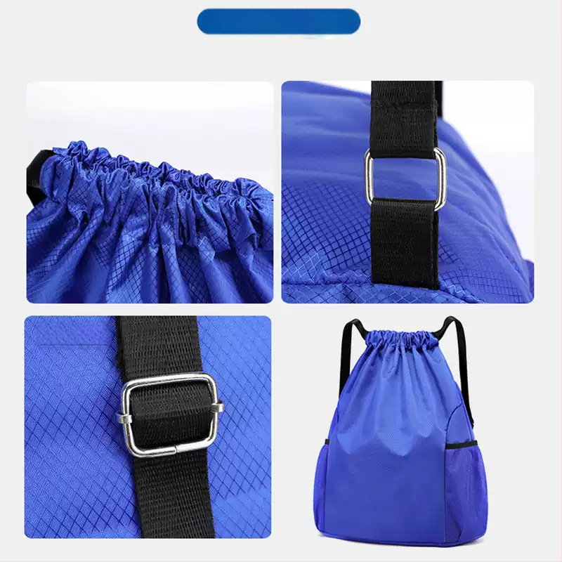 Csomag zsebes hátizsák egyszerű utazóhátizsák nagy kapacitású húzózsinóros fitnesz futball kosárlabda táska egyedi logóval