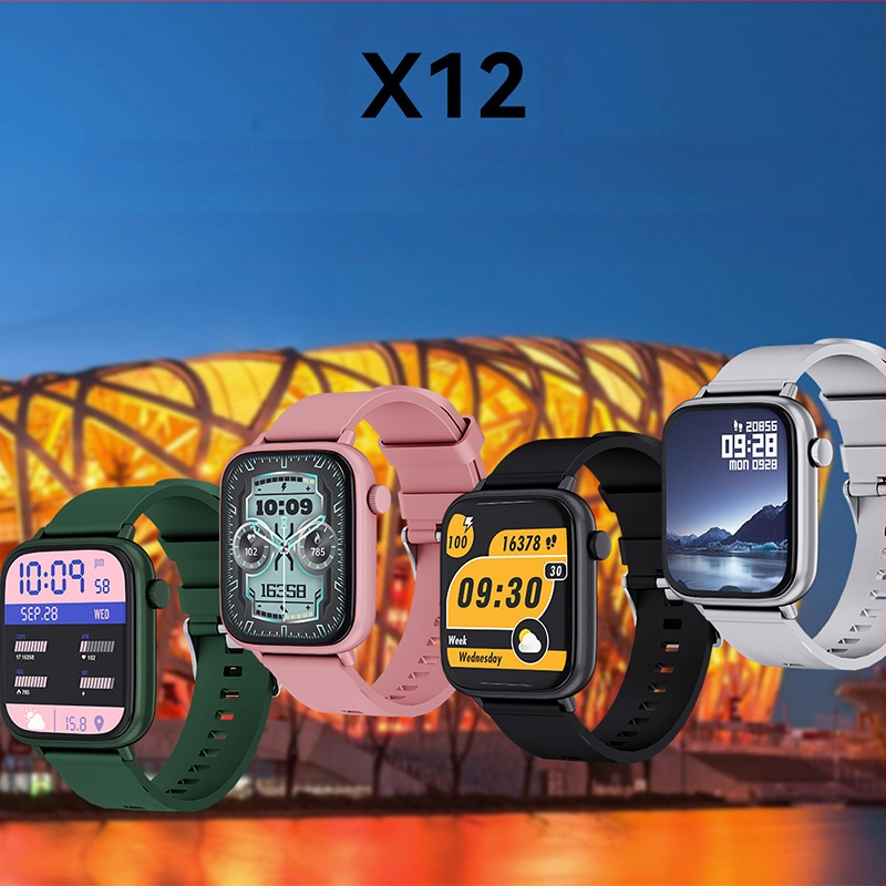 Külkereskedelmi Temu magánmodell Új termék X12 Okosóra Huaqiangbei Valódi Árú Egészségügyi Sport Költséghatékony Karkötő