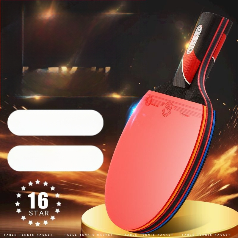 Profesionali stalo teniso raketė, varžyboms skirta tiesi raketė, skirta studentams ir suaugusiems, labai elastinga, nelipni dviguba raketė, rankų darbo