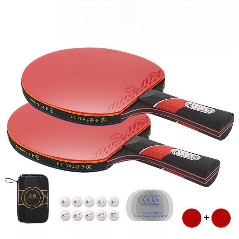 Profesionali stalo teniso raketė, varžyboms skirta tiesi raketė, skirta studentams ir suaugusiems, labai elastinga, nelipni dviguba raketė, rankų darbo