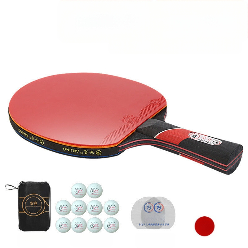 Profesionali stalo teniso raketė, varžyboms skirta tiesi raketė, skirta studentams ir suaugusiems, labai elastinga, nelipni dviguba raketė, rankų darbo