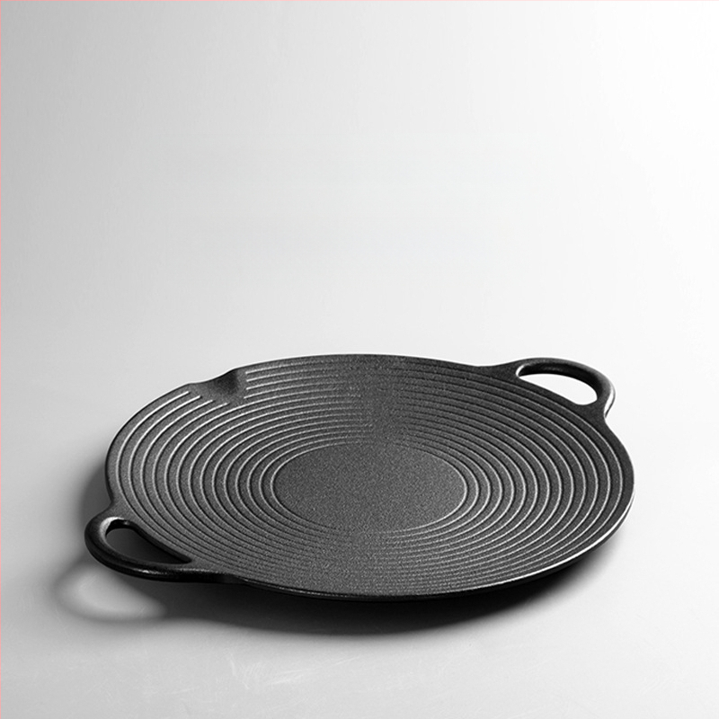 Malmist praepann Grillpann Gaasipliit Induktsioonpliit Grillpann Malmist katmata Korea stiilis õuegrillpann