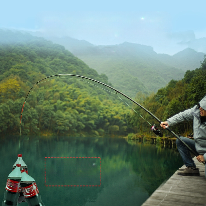 Lin Lake Εισαγόμενο καλάμι ψαρέματος στη θάλασσα, καλάμι ρίψης με τηλεχειριστήριο, κοστούμι από εξαιρετικά ελαφρύ άνθρακα, ειδικό καλάμι ρίψης για ασημένιο κυπρίνο και κυπρίνο Bighead.