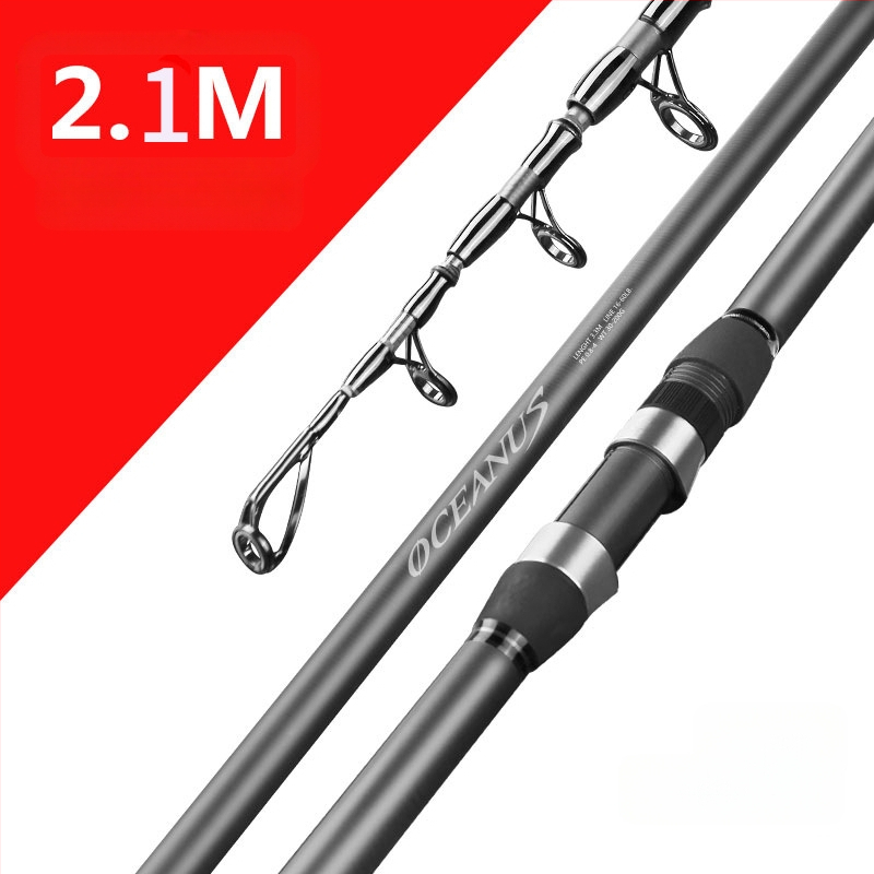 Lin Lake Εισαγόμενο καλάμι ψαρέματος στη θάλασσα, καλάμι ρίψης με τηλεχειριστήριο, κοστούμι από εξαιρετικά ελαφρύ άνθρακα, ειδικό καλάμι ρίψης για ασημένιο κυπρίνο και κυπρίνο Bighead.