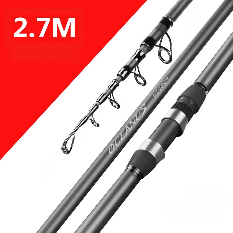 Lin Lake Εισαγόμενο καλάμι ψαρέματος στη θάλασσα, καλάμι ρίψης με τηλεχειριστήριο, κοστούμι από εξαιρετικά ελαφρύ άνθρακα, ειδικό καλάμι ρίψης για ασημένιο κυπρίνο και κυπρίνο Bighead.