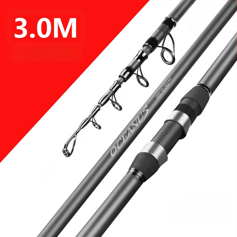 Lin Lake Εισαγόμενο καλάμι ψαρέματος στη θάλασσα, καλάμι ρίψης με τηλεχειριστήριο, κοστούμι από εξαιρετικά ελαφρύ άνθρακα, ειδικό καλάμι ρίψης για ασημένιο κυπρίνο και κυπρίνο Bighead.