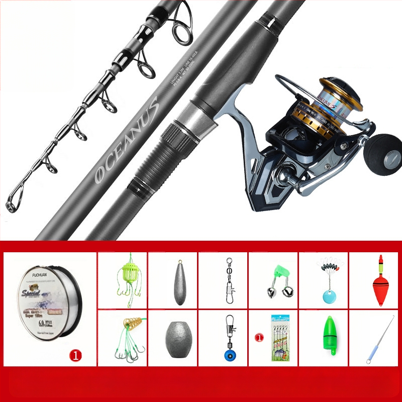 Lin Lake Εισαγόμενο καλάμι ψαρέματος στη θάλασσα, καλάμι ρίψης με τηλεχειριστήριο, κοστούμι από εξαιρετικά ελαφρύ άνθρακα, ειδικό καλάμι ρίψης για ασημένιο κυπρίνο και κυπρίνο Bighead.