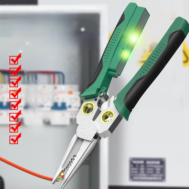 8-u-1 višenamjenska kliješta za mjerenje i skidanje izolacije žice, rezanje žice, izvlačenje žice, škare za žicu i kabele, kliješta za guljenje, kliješta za krimpovanje električnih žica