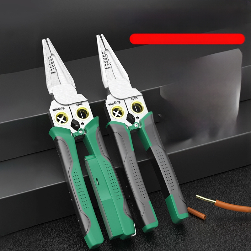 8-u-1 višenamjenska kliješta za mjerenje i skidanje izolacije žice, rezanje žice, izvlačenje žice, škare za žicu i kabele, kliješta za guljenje, kliješta za krimpovanje električnih žica