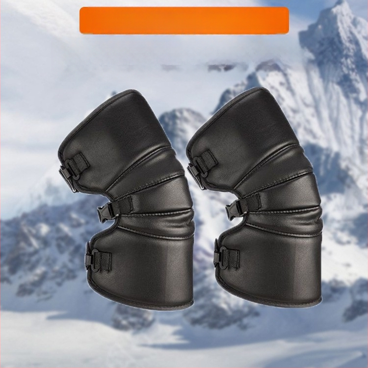 Нови топли наколенки за мъже и жени, зимни, студени, ветроустойчиви, с поларена подплата, удебелени, външно облекло, наколенки за мотоциклетисти