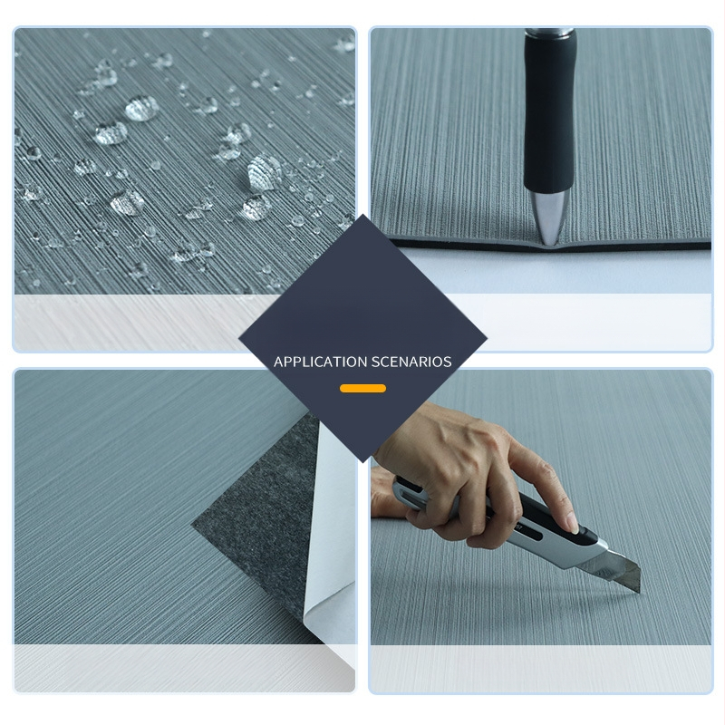 EVA imitācijas tīkkoka grīdas paklājiņš bez spraugām, sirms, matus satverošs RV klāja jūras dekoratīvs grīdas paklājs ar līmējošu pamatni