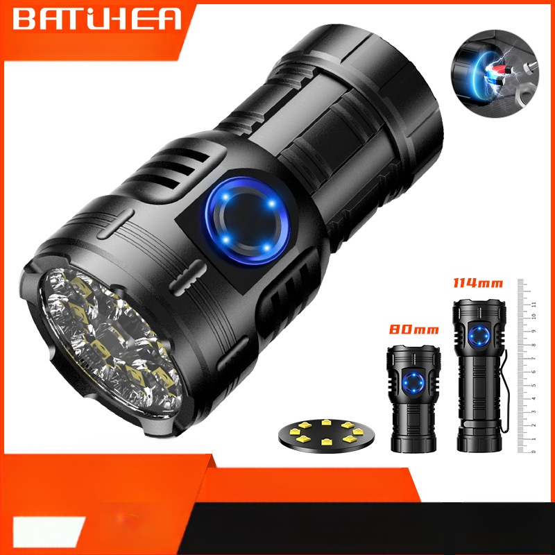 Az Amazon népszerű nyolcszögletű szörnyeteg zseblámpája szuper fényes kültéri háztartási hordozható mini világító tollcsipesz fém kalaplámpa