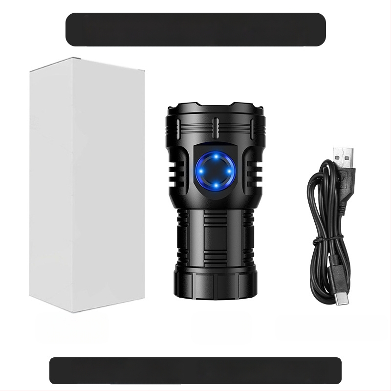 Az Amazon népszerű nyolcszögletű szörnyeteg zseblámpája szuper fényes kültéri háztartási hordozható mini világító tollcsipesz fém kalaplámpa