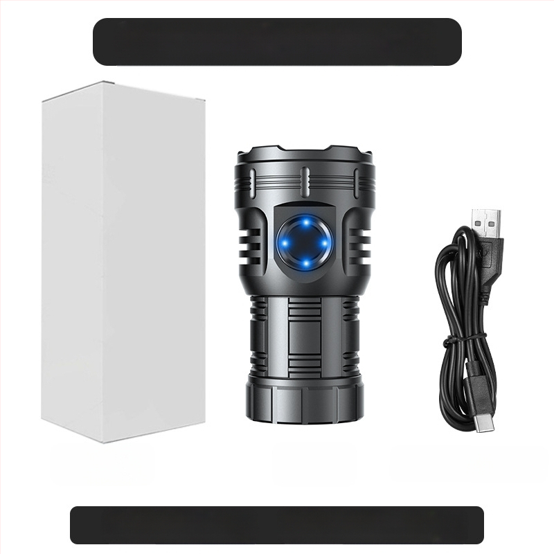 Az Amazon népszerű nyolcszögletű szörnyeteg zseblámpája szuper fényes kültéri háztartási hordozható mini világító tollcsipesz fém kalaplámpa