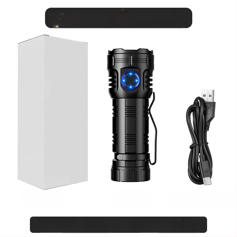 Az Amazon népszerű nyolcszögletű szörnyeteg zseblámpája szuper fényes kültéri háztartási hordozható mini világító tollcsipesz fém kalaplámpa