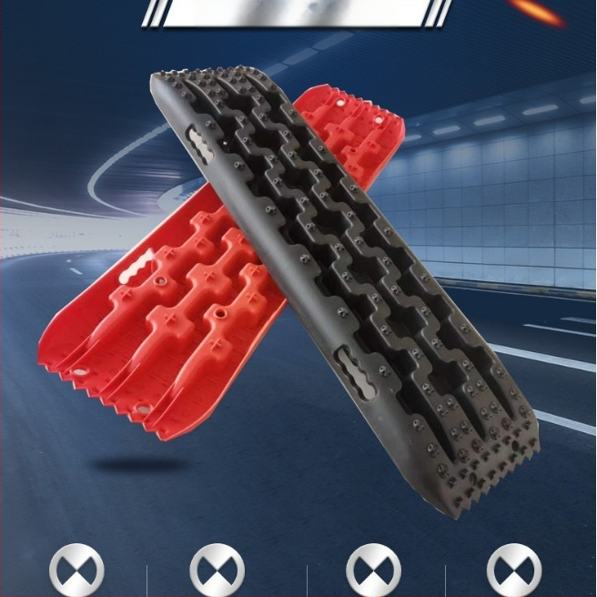 Karštai parduodama tarpvalstybinė automobilių visureigio lauko apsauga nuo spąstų, sniego nuosėdų, savitarnos gelbėjimo lenta, avarinė neslystanti pabėgimo lenta