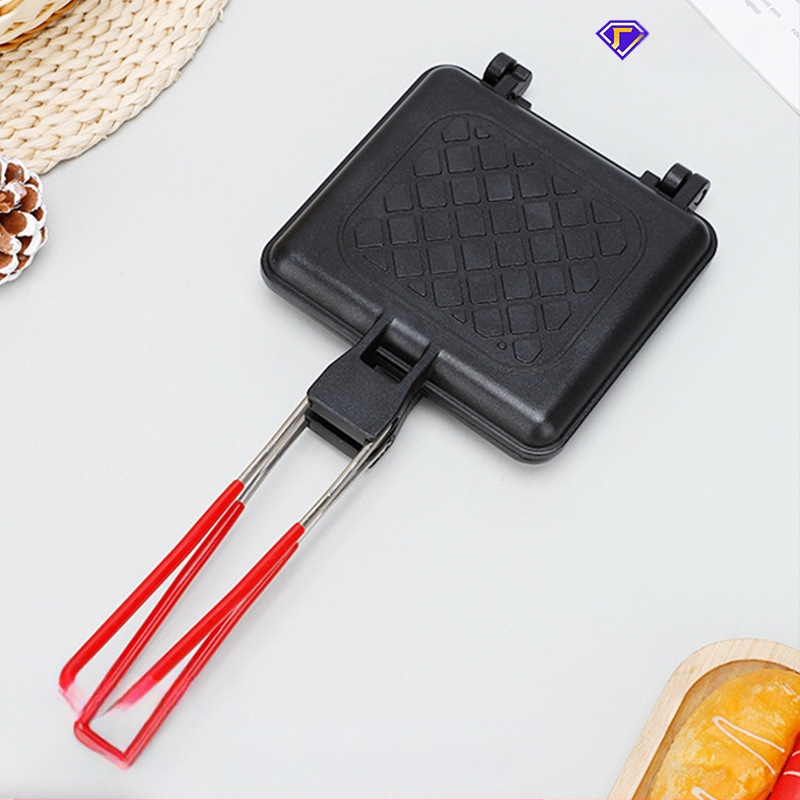 Határokon átnyúló kültéri levehető szendvics sütőforma kétoldalas tapadásmentes sütőforma gáz univerzális kenyérsütő forma