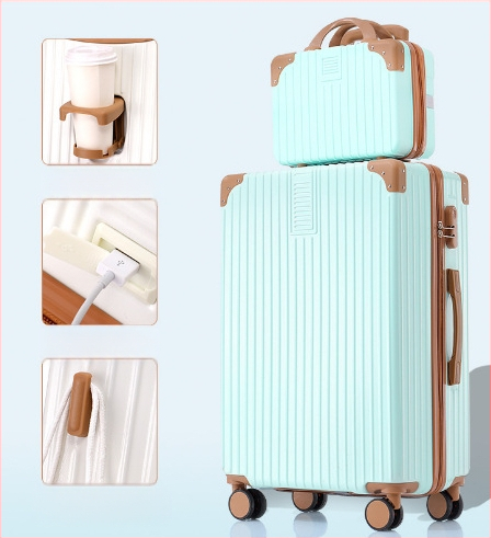 20 hüvelykes alumínium vázas kocsi tok univerzális kerekes bőrönd női bőrönd retro 24 hüvelykes diák jelszó doboz nagykereskedelmi poggyász