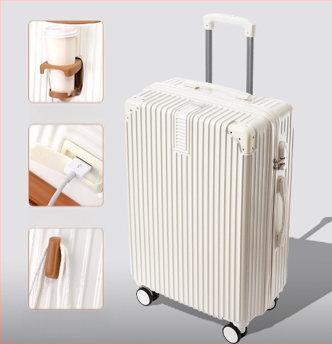 20 hüvelykes alumínium vázas kocsi tok univerzális kerekes bőrönd női bőrönd retro 24 hüvelykes diák jelszó doboz nagykereskedelmi poggyász