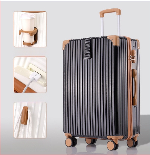 20 hüvelykes alumínium vázas kocsi tok univerzális kerekes bőrönd női bőrönd retro 24 hüvelykes diák jelszó doboz nagykereskedelmi poggyász