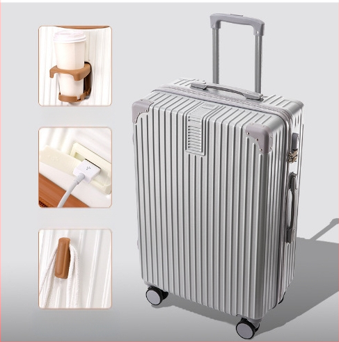 20 hüvelykes alumínium vázas kocsi tok univerzális kerekes bőrönd női bőrönd retro 24 hüvelykes diák jelszó doboz nagykereskedelmi poggyász