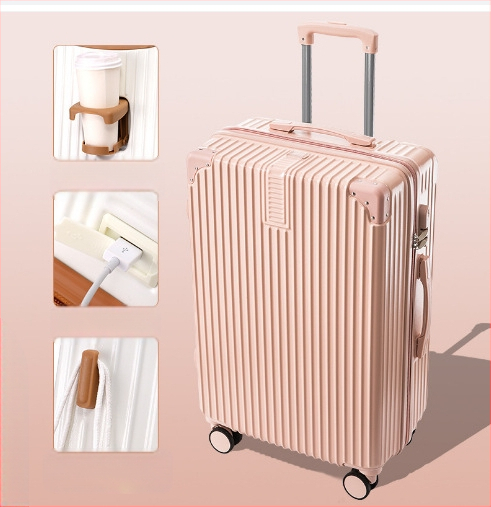 20 hüvelykes alumínium vázas kocsi tok univerzális kerekes bőrönd női bőrönd retro 24 hüvelykes diák jelszó doboz nagykereskedelmi poggyász