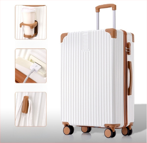 20 hüvelykes alumínium vázas kocsi tok univerzális kerekes bőrönd női bőrönd retro 24 hüvelykes diák jelszó doboz nagykereskedelmi poggyász