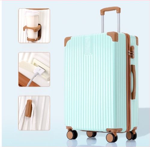 20 hüvelykes alumínium vázas kocsi tok univerzális kerekes bőrönd női bőrönd retro 24 hüvelykes diák jelszó doboz nagykereskedelmi poggyász