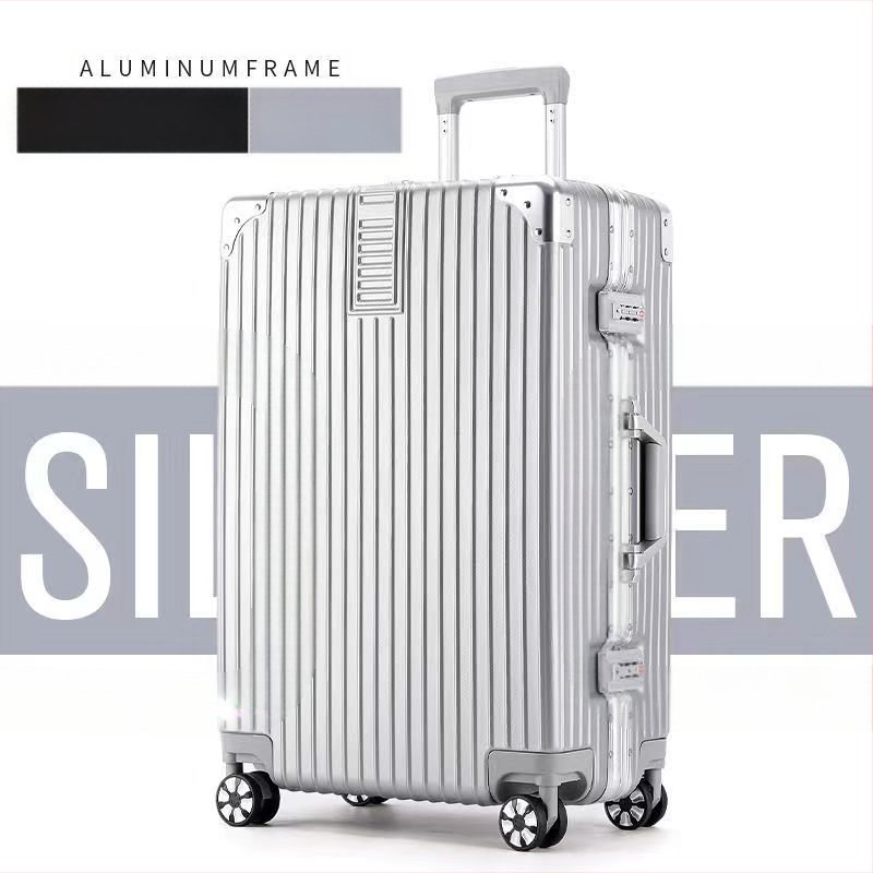 20 hüvelykes alumínium vázas kocsi tok univerzális kerekes bőrönd női bőrönd retro 24 hüvelykes diák jelszó doboz nagykereskedelmi poggyász