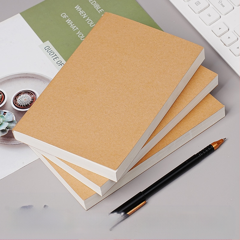 Kraft popieriaus viršelis studentų užrašų knygelė praktiška juodraščio knyga retro užrašų knygelė didelė tapybos knyga tuščia popierinė knyga