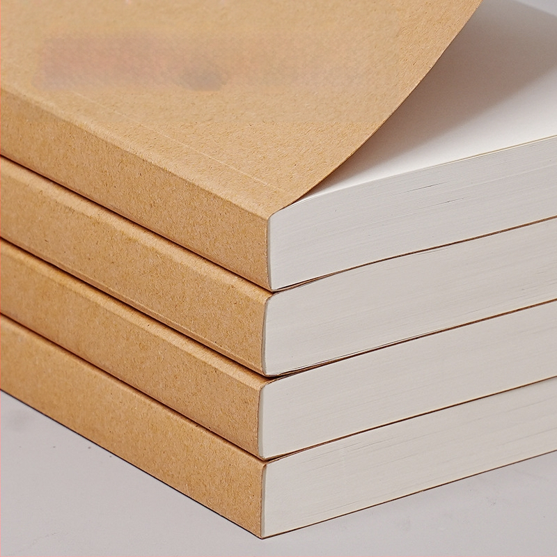 Kraft popieriaus viršelis studentų užrašų knygelė praktiška juodraščio knyga retro užrašų knygelė didelė tapybos knyga tuščia popierinė knyga