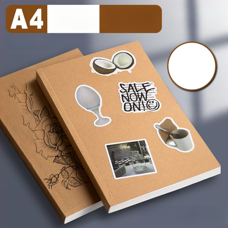 „Wright“ užrašų knygelė, A4 formato, horizontalios linijos, kraftpopierius, biuro klijų įrišimas, mažas užrašų knygelė, B5 formato užrašų dienoraštis, storas užrašų knygelė