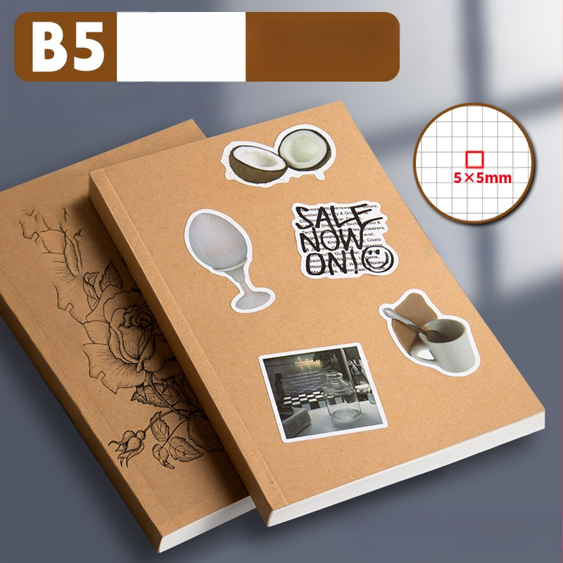 „Wright“ užrašų knygelė, A4 formato, horizontalios linijos, kraftpopierius, biuro klijų įrišimas, mažas užrašų knygelė, B5 formato užrašų dienoraštis, storas užrašų knygelė