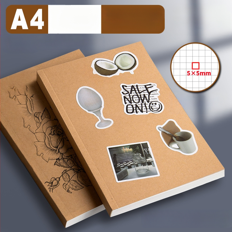 „Wright“ užrašų knygelė, A4 formato, horizontalios linijos, kraftpopierius, biuro klijų įrišimas, mažas užrašų knygelė, B5 formato užrašų dienoraštis, storas užrašų knygelė