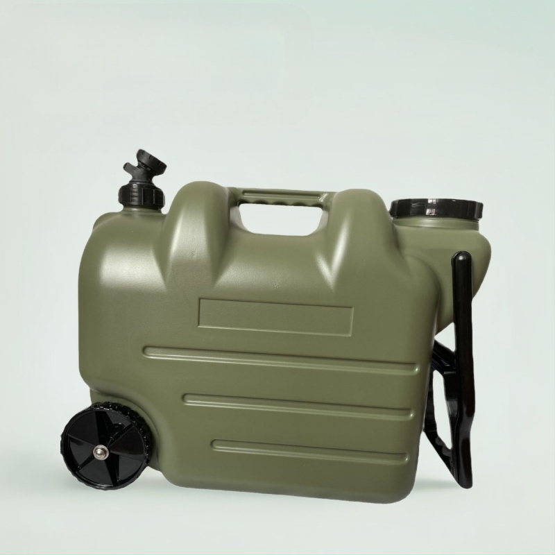 Rūpnīcas tiešās piegādes kempinga āra PE spainis ar pārnēsājamu vilkšanas stieni, liela ūdens uzglabāšanas automašīnas dzeramā ūdens uzglabāšanas tvertne