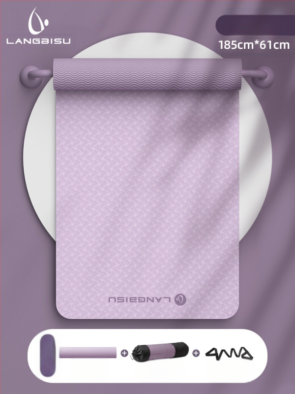 Jógaszőnyeg Fitness Mat Extra Nagy Extra Széles Extra Vastag TPE Csúszásgátló Lengéscsillapító Csendes Jógaszőnyeg Nőknek