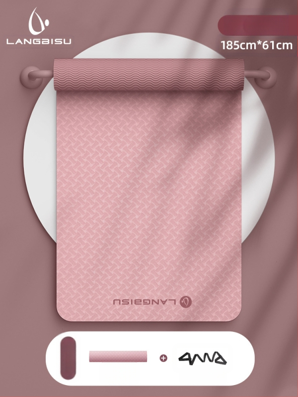 Jógaszőnyeg Fitness Mat Extra Nagy Extra Széles Extra Vastag TPE Csúszásgátló Lengéscsillapító Csendes Jógaszőnyeg Nőknek