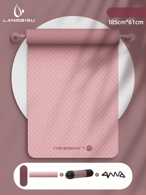 Jógaszőnyeg Fitness Mat Extra Nagy Extra Széles Extra Vastag TPE Csúszásgátló Lengéscsillapító Csendes Jógaszőnyeg Nőknek