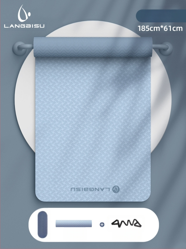 Jógaszőnyeg Fitness Mat Extra Nagy Extra Széles Extra Vastag TPE Csúszásgátló Lengéscsillapító Csendes Jógaszőnyeg Nőknek